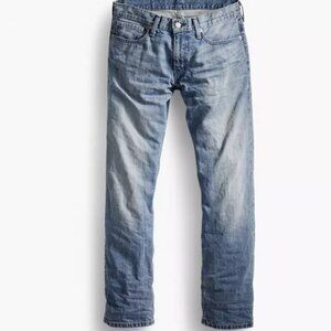 Levi’s 514 Straight Fit Jeans Mens 34x32 Slim Fit Below Waist Light Wash